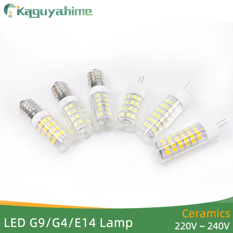 

Kaguyahime Ceramic Dimmable Mini LED G9 Light G4 Led Lamp E14 Bulb 220V 12V LED Bulb G9 3W 5W 6W 7W 9W 10W 12W COB SMD 2835 2508