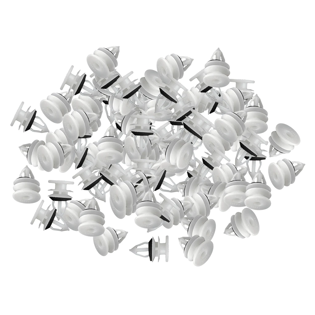 

50 Pairs Nylon Door Trim Panel Retainer Clips Fastener interior mounting Kit