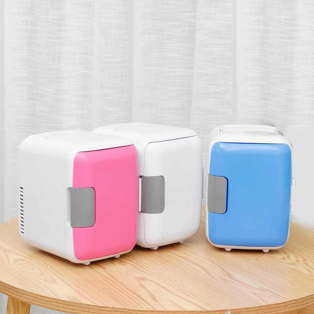 

4L Mini Car Fridge Travel Refrigerator Portable 12V Cool Heat Cooler and Warmer Home Office Freezer Universal Vehicle Parts