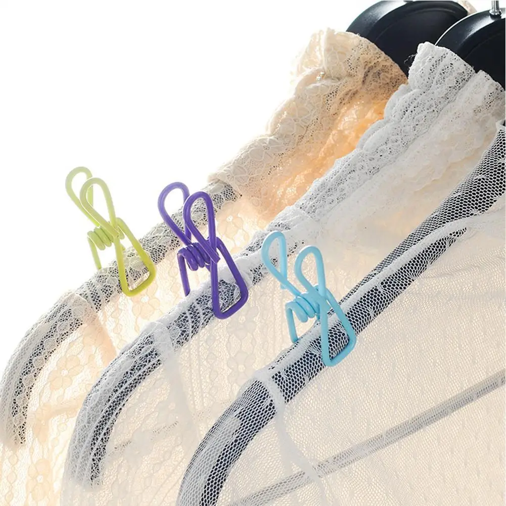 

10pcs Multi-function Clothespins Storage Clip Household Organizer Accessories [ Color Random ]