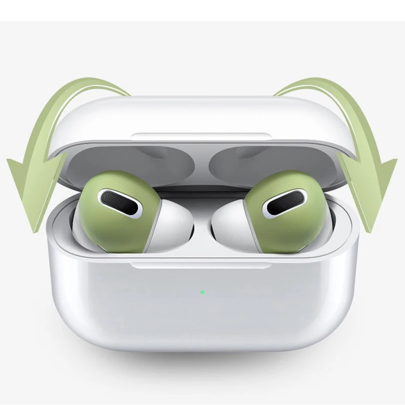 Силиконовый чехол для Apple airpods Pro 1 2 накладки наушников вкладыши air pod 3 аксессуары