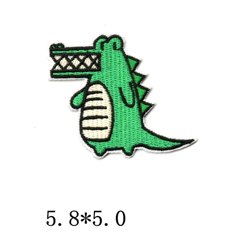 Милые животные нашивка аппликация крокодил слон утюгом на одежду нашивки