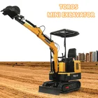 Компактный мини-экскаватор TE17, сертификат CE EPA, продажа с завода, небольшой экскаватор, трактор, гидравлический насос, машина для копания