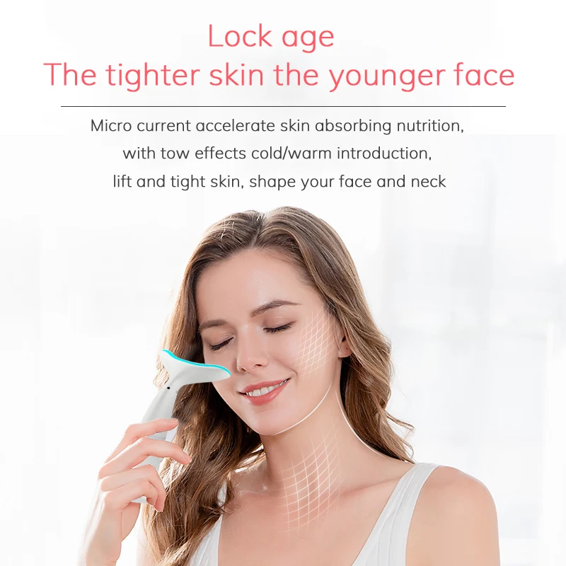 

beauty face beauty LED light massager lift face and neck make younger skin