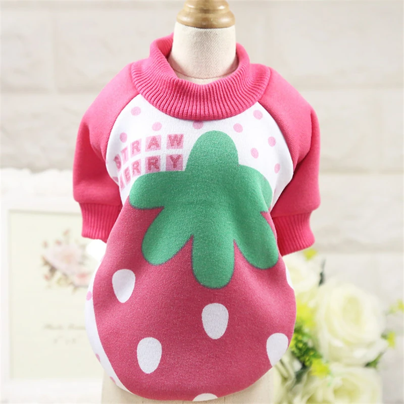 Зимняя теплая одежда для маленьких собак Мягкое хлопковое пальто с мультяшным