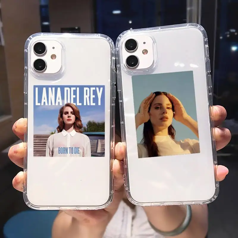 

Lana Del Rey Phone Case Transparent for iPhone 6 7 8 11 12 s mini pro X XS XR MAX Plus cover funda shell