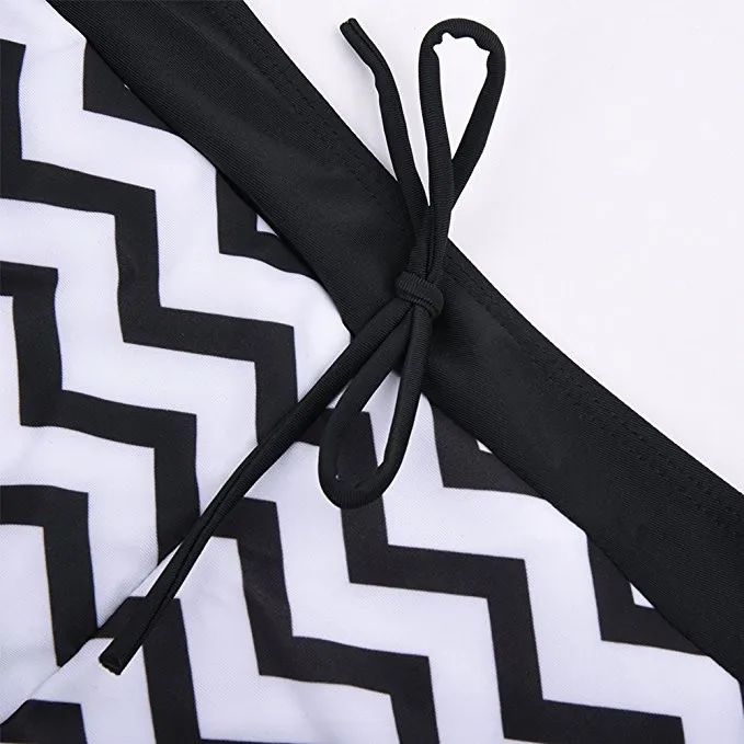 Женский Танкини с лямкой на шее комплект из двух предметов бикини пуш ап шорты