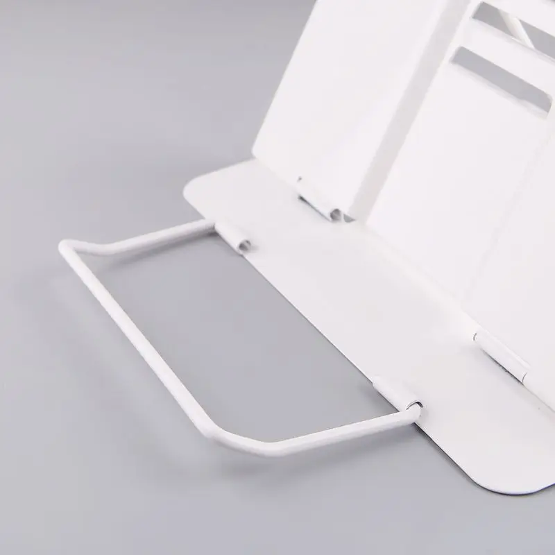 

Portable Metal Adjustable Reading Book Holder Support Document Shelf Bookstand