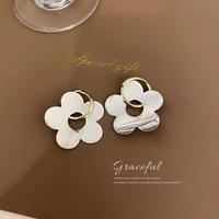 punk style alloy flower earrings for women fashion shopping date annual accessory