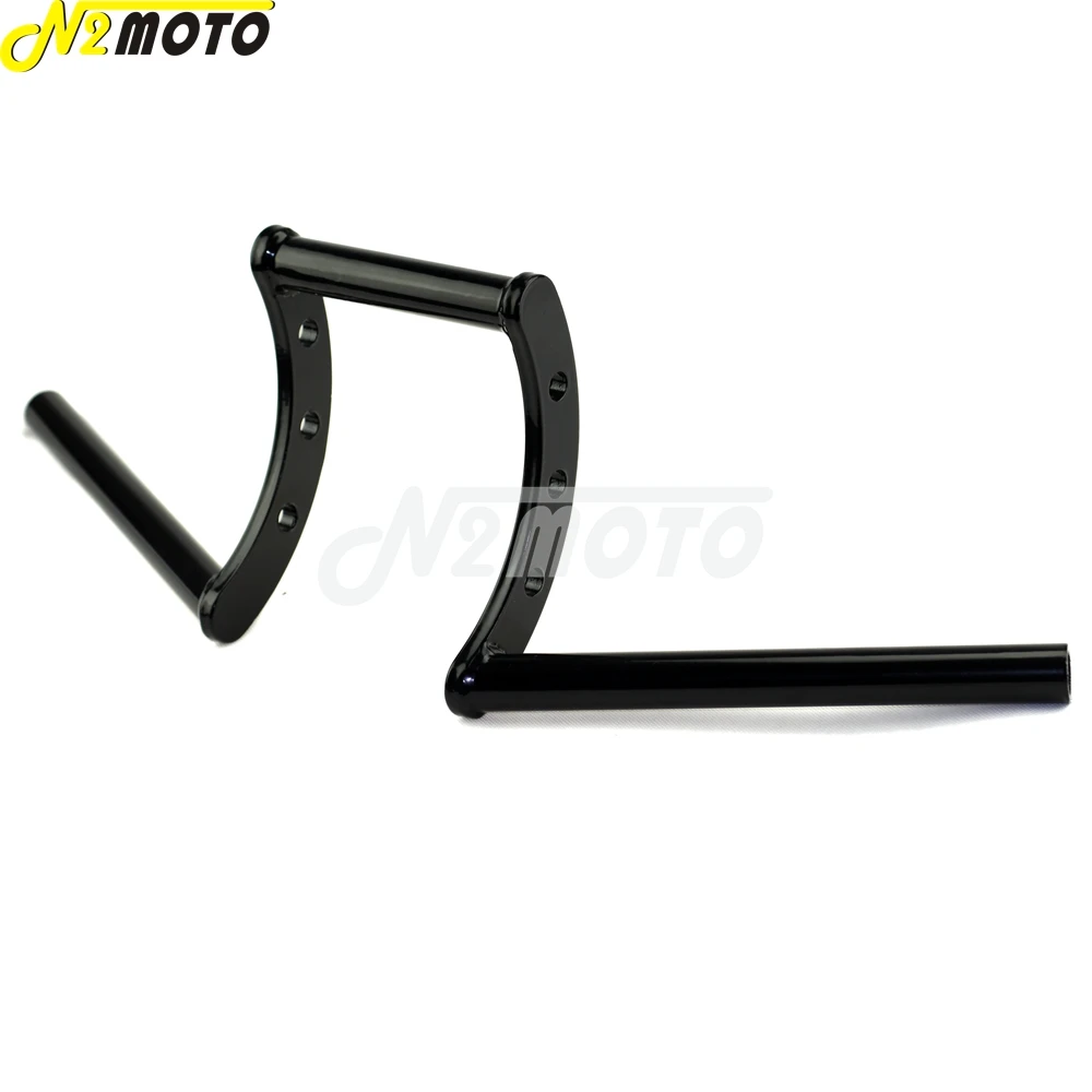 Motorcycle Black 1" Z Bar Drag Handlebar Pullback Handle for Harley Sportster XL883 XL1200 XL 883 Dyna Bobber Chopper | Автомобили и