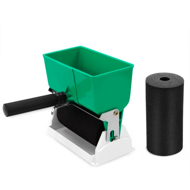 

6 Inch Manual Wallpaper Gluing Machine Woodworking Portable Roller Brushing Gluing Machine Manual Glue Rolling Machine 150MM