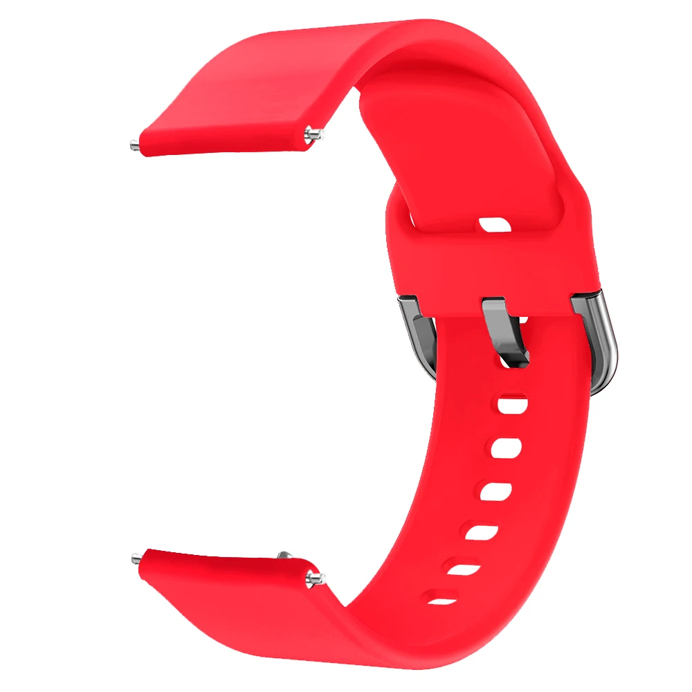 Красный Цветной мягкий силиконовый сменный ремешок для Garmin Vivoactive3 Vivomove HR, умный Браслет для Garmin Vivoactive 3, ремешок для часов - Цвет: Красный