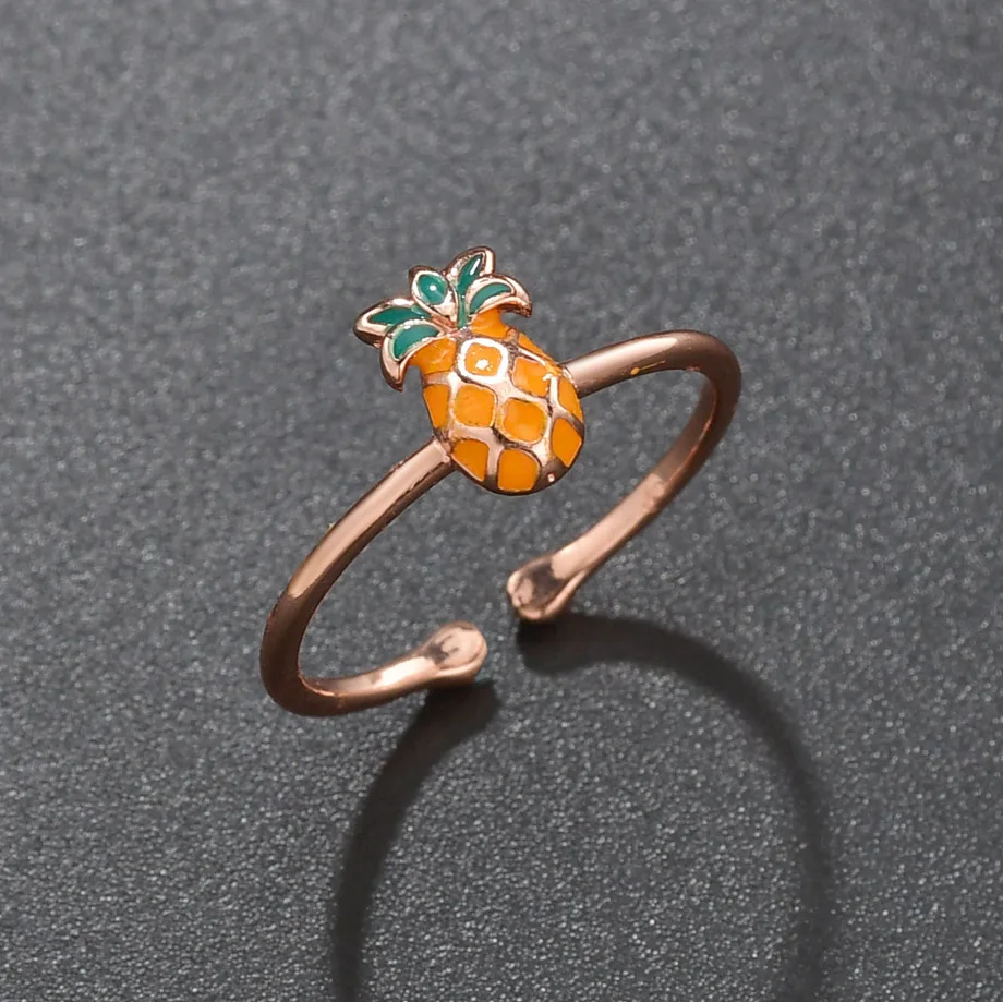 Вишневое кольцо милое красное стразы свежие фрукты сладкие креативные ювелирные