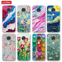 Painting Flower Case For Motorola Moto G10 G5S Plus Play Power Soft Silicone TPU Shockproof Phone Fundas