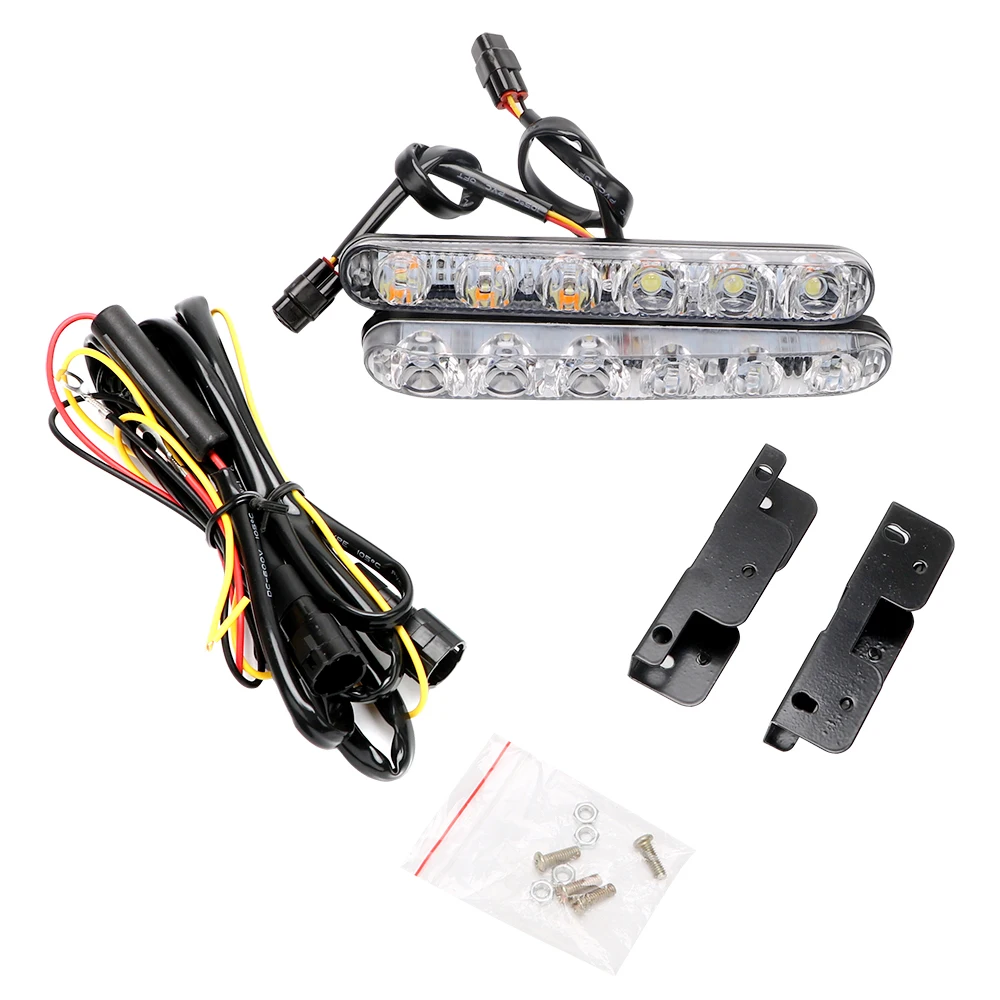 

1 Pair Car Daytime LED Light Daylight DRL Auto Daytime Running Lights Car Styling Turn Signal Indicators Super Bright