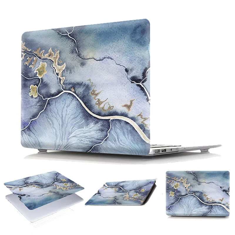 Мраморный чехол для ноутбука MacBook Air 13 2018 A1932 жесткий ПВХ защита Funda Mac Book под мрамор