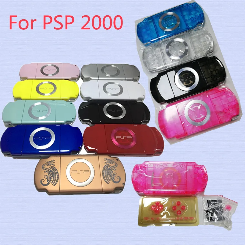 PSP2000 Shell 16 Colors OEM  Full Housing Case Shell Case  Cover  For PSP 2000 Game With Free Flim & Screwdriver