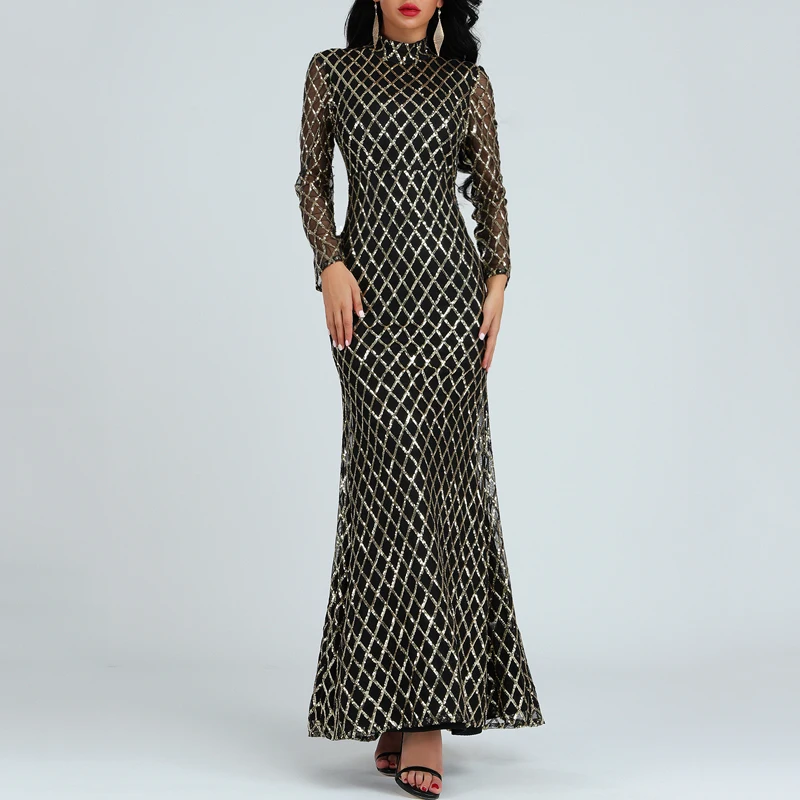 Женское кружевное вечернее платье-Русалка INDRESSME однотонное плиссированное