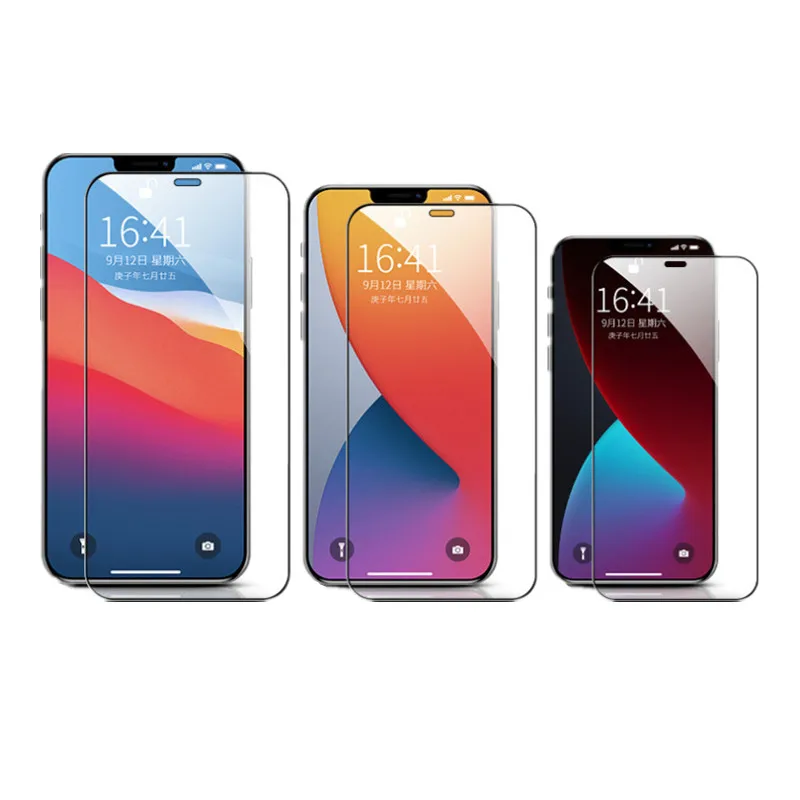 

Закаленное стекло с полным покрытием для защиты экрана IPhone 12 Mini Pro Max 5,4 ''6,1'' 6,7 '', Защита экрана для iPhone