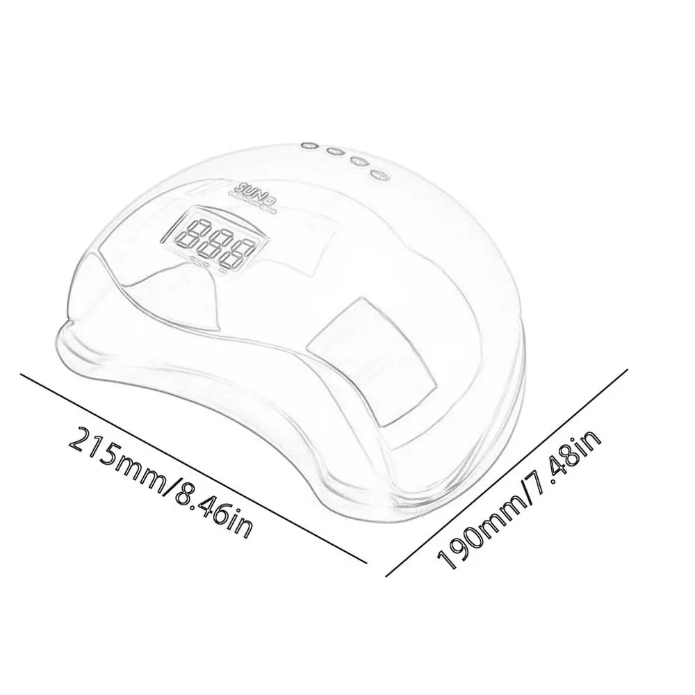 

Sunshine No. 5 Nail Light LED Nail Phototherapy Machine 48w High Power Dryer Exquisite White Shell Universal