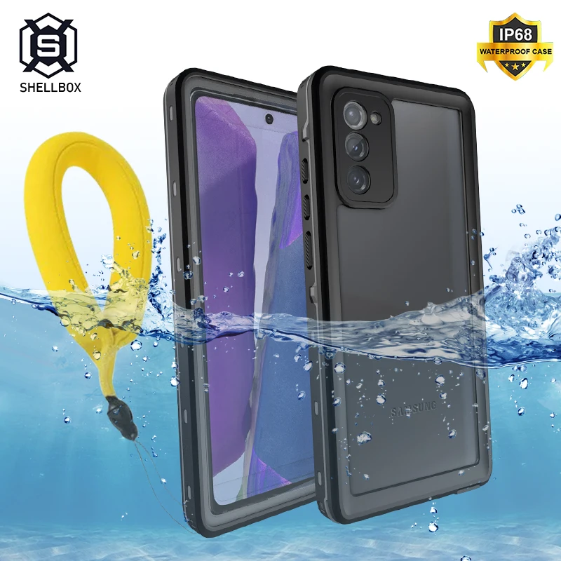 

Shellbox Waterproof Case for Samsung Note 20 Ultra S20 Plus Outdoor Shockproof Case for Samsung A51 Note 10 S10 S9 Plus Swimming