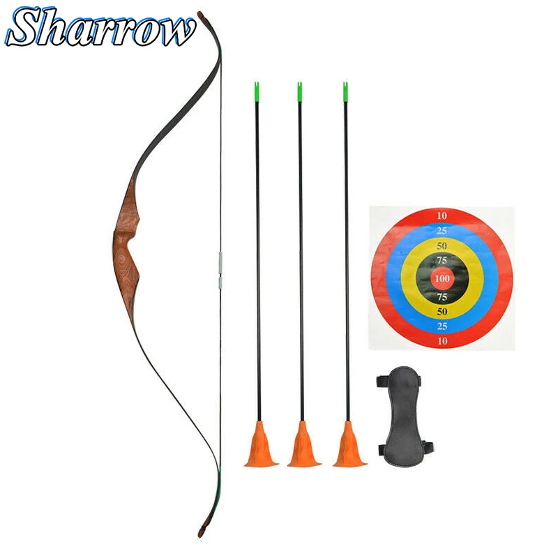 Молодежный Рекурсивный лук набор стрел из дерева для стрельбы лука со стрелой и