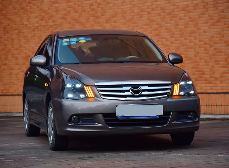 2 шт. автомобильный стиль светодиодный фары для Nissan Sentra 08-19 для Sentra Головной фонарь светодиодный DRL Объектив двойной луч H7 HID Xenon bi xenon объектив