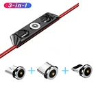 Магнитный кабель с разъемами USB C и Micro Type C, быстрая зарядка для iPhone, магнитное зарядное устройство с разъемом Micro Type-C для iPhone, Samsung, Huawei