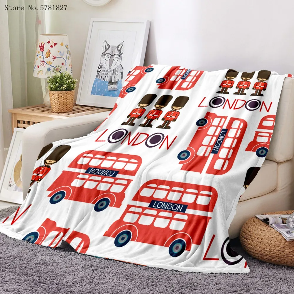 

Автомобильное фланелевое одеяло для автобуса, красочное Флисовое одеяло с 3D рисунком из мультфильма для спальни, одеяло, домашнее одеяло дл...