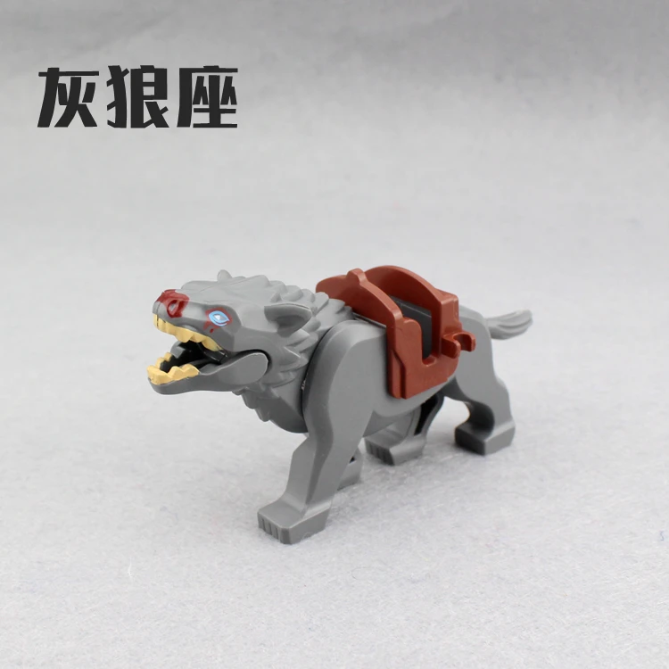 Конструктор Хоббит белый коричневый серый волка орки строительные блоки мини