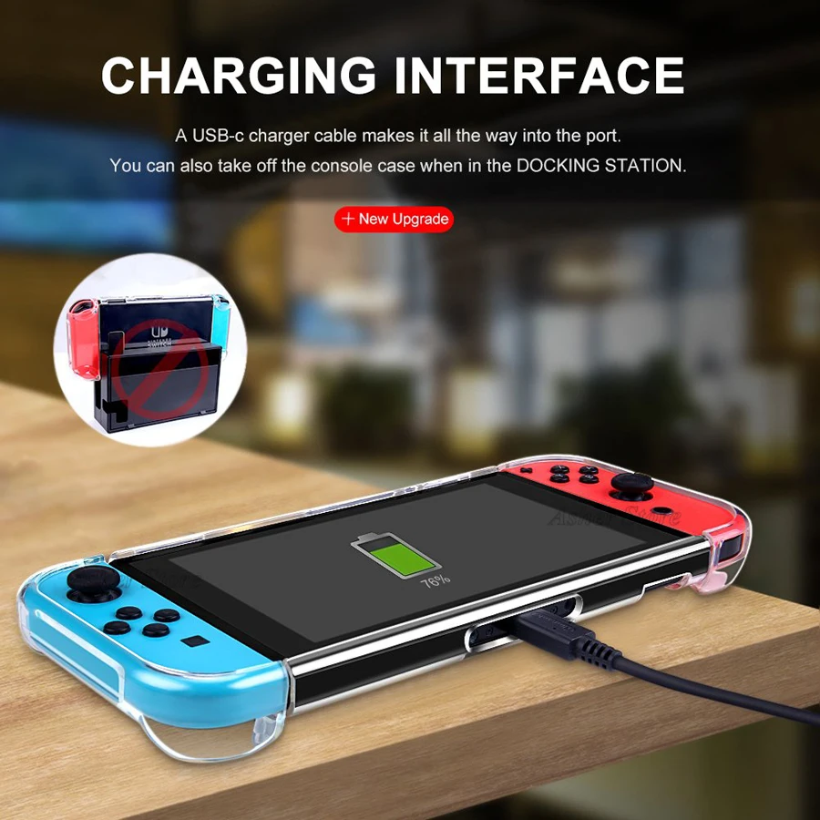 Новинка! Прозрачный защитный чехол с кристаллами для nintendo Switch, аксессуары для nintendo Switch