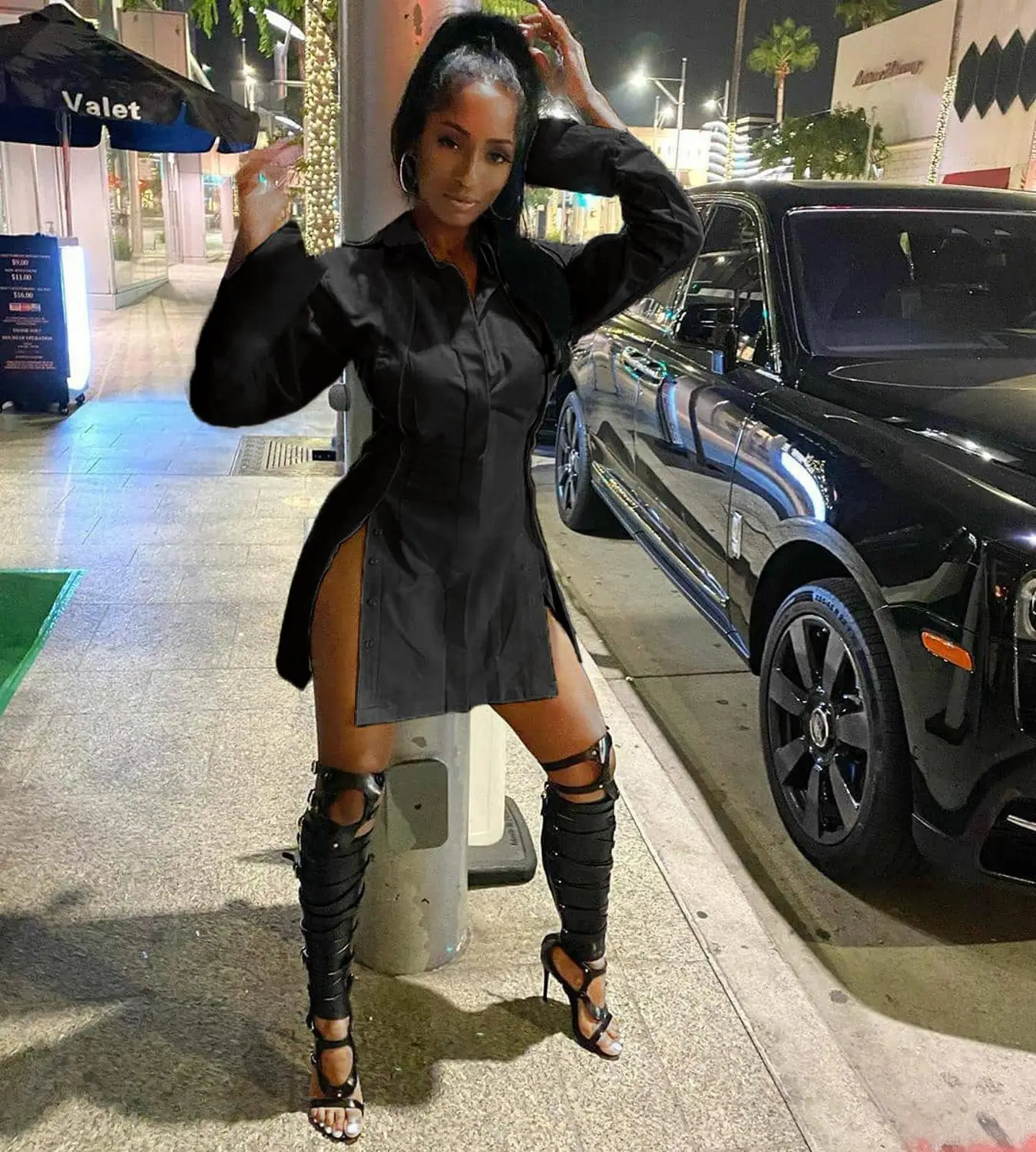 

Shirt Mini Split Dress Sexy Patchwork Irregular Sexy Fall Autumn Mini Dress White Black Party Dresses Club Vestidos Streetwear