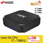 I7 7500U CK2 настольный компьютер мини ПК Windows 10 Intel NUC Core i5 7300U 8 Гб DDR4 120 ГБ SSD 2,4G 5G WiFiBT4.2 4K мини ПК linux