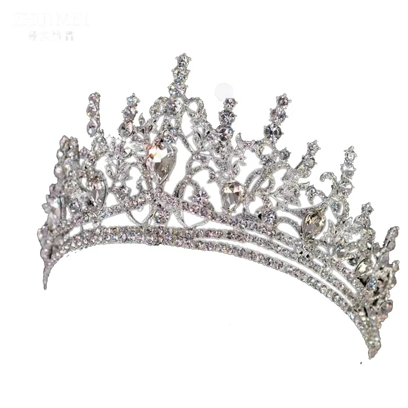 

New Bridal Style Crown Wedding Formal Headdress Princess Birthday Crown Exquisite Hair Accessories