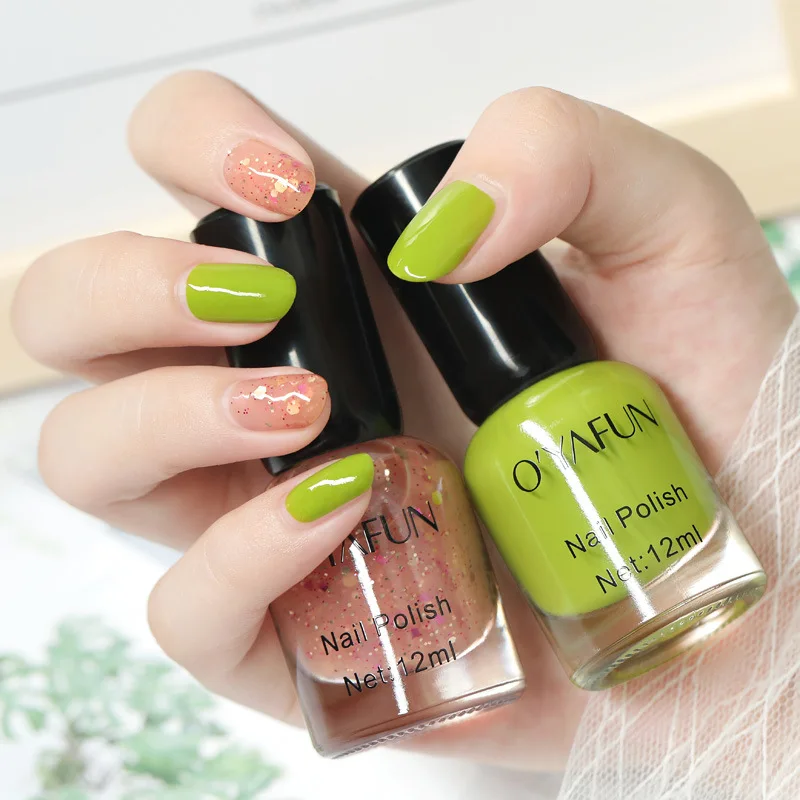 Quick-drying Nail Polish No-baking Candy Color Paint Non-toxic Art Pigment Varnish Environmentally Friendly | Красота и здоровье