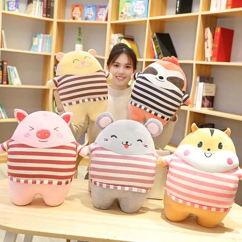 Ins зимняя плюшевая грелка для рук теплые мягкие животные подушка ленивая Свинья