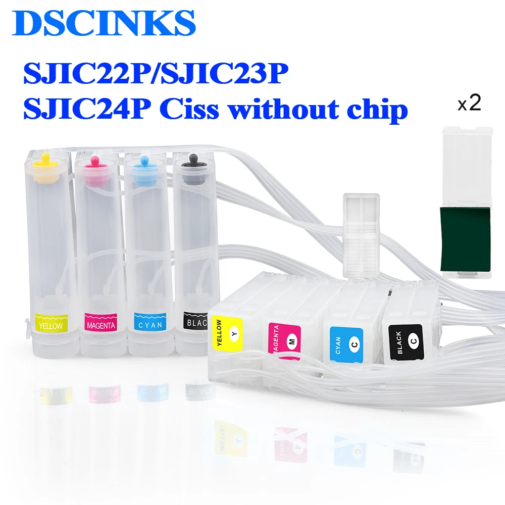 

SJIC22P SJIC23P SJIC24P CISS Without chip for Epson TM-C3520 C3510 ColorWorks C3500 TM-C3510 C3520 Continuous ink supply system