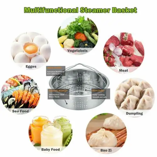 8x мгновенный набор аксессуаров для кастрюль подходит 5 6 8 qt Quart плита + корзина