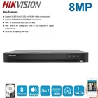 Видеорегистратор для аналоговой камеры, обновленный, оригинал, английская версия 8chDS-7208HUHI-K1E, 5 в 1, AHD, CVI, TVI, CVBS, IP, 8 МП