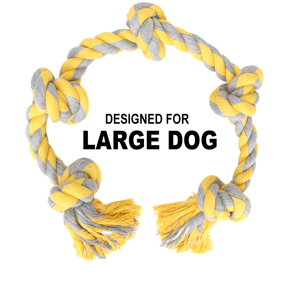 

Dog Chew Toys Bite Resistant Cotton Rope Interactive Toy For Large Dogs Aggressive Chewers Toothbrush Pet Dogs Accessories H&JOY