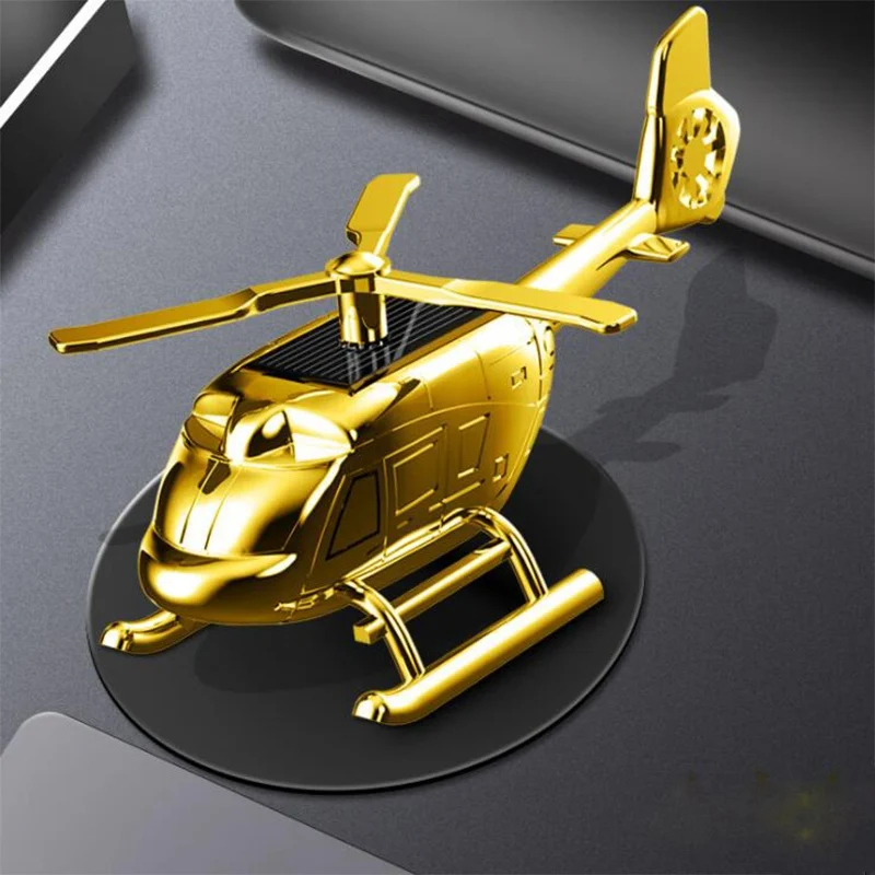 

Solar plane creative technology helicopter car fragrance perfume bottle car toy ornaments Solar rotation Fragrance amplifier