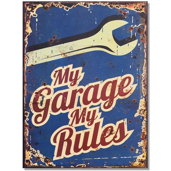 

My Garage My Rules Metal sign painting Poster Tin Sign home wall Decoration garage art