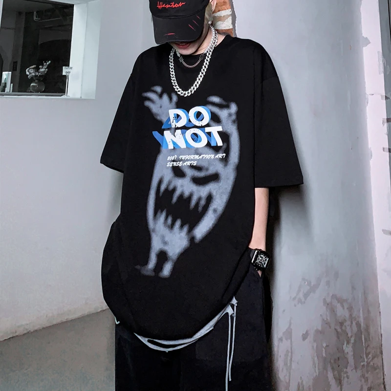 

Dark Icon Streetwear Hip Hop T-shirt Men Summer Oversized Tshirts for Men Tee Shirts Male Top
