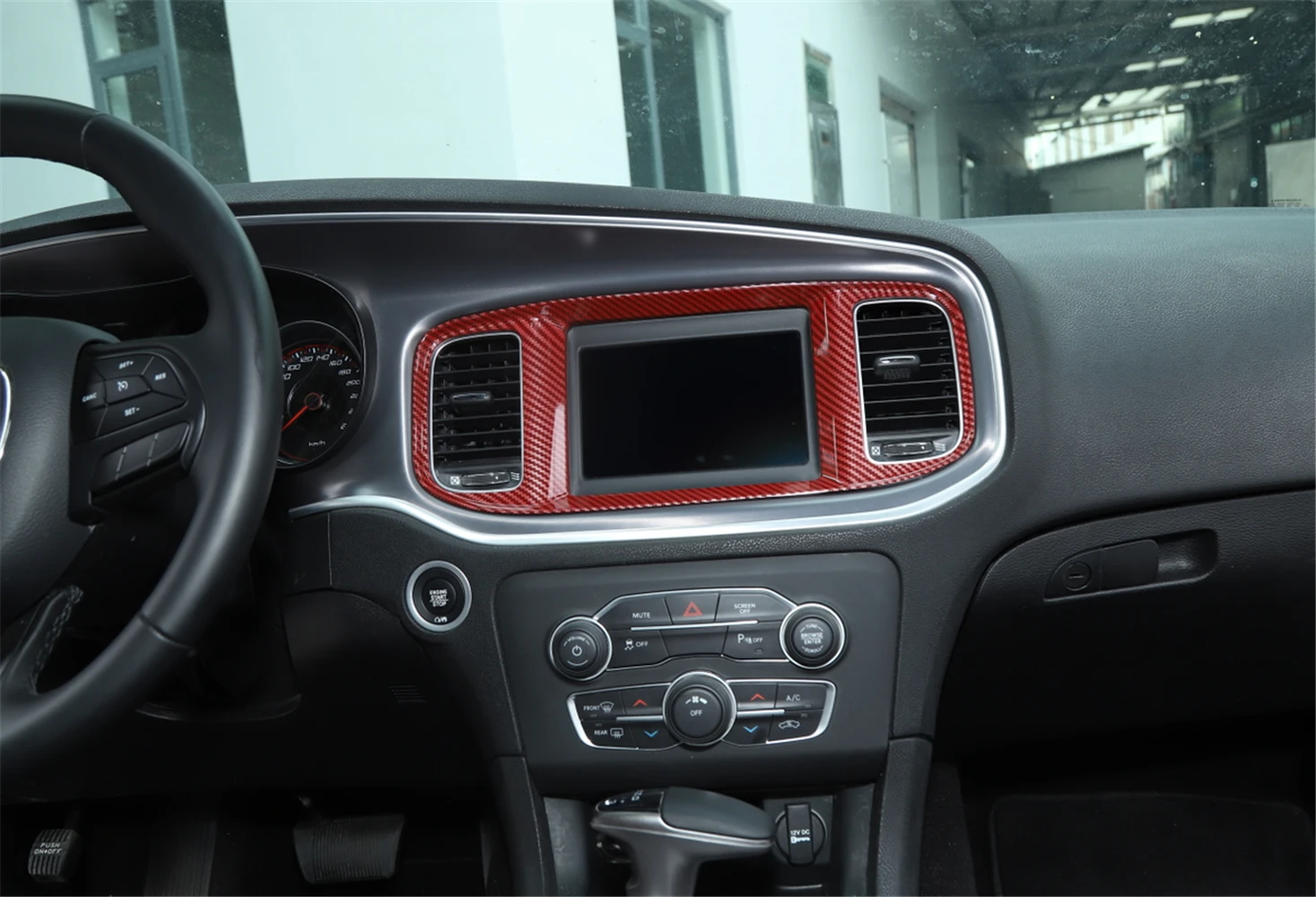 

Navigation Guide NAVI Panel Air Vent Outlet Console Frame Cover Trim Caps for Dodge Charger 2015+ Car Stickers Car Accessories