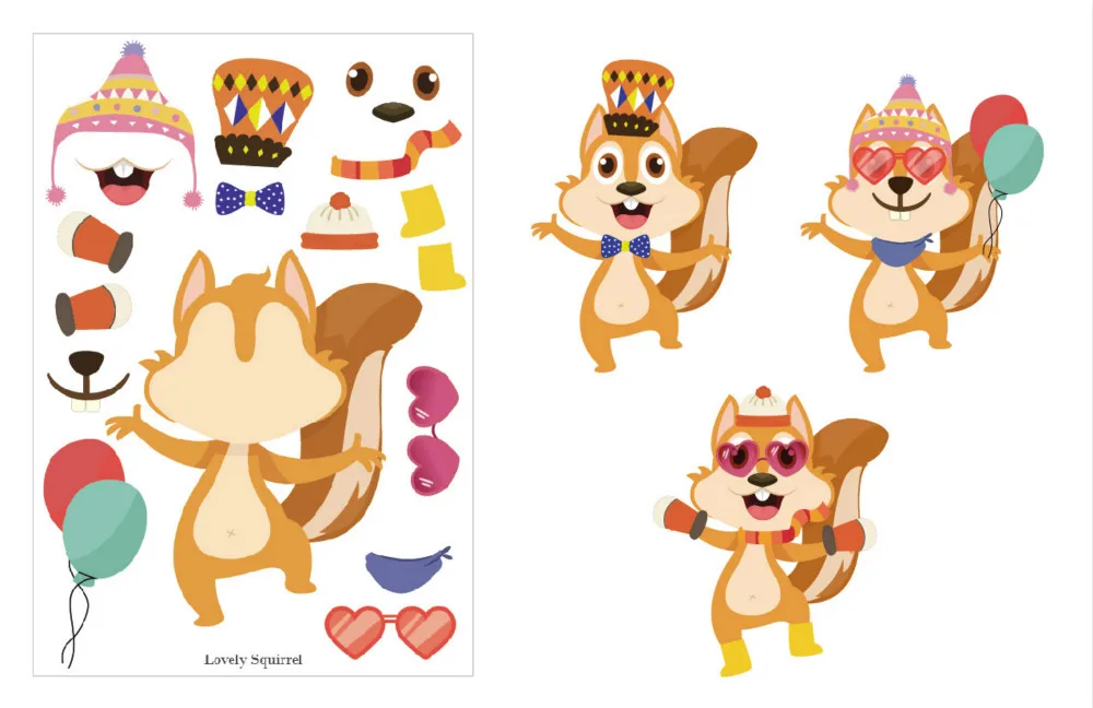 

Make-A-Zoo Animal Sticker Sheets Fun Craft Project DIY & Design Their Favorite Animal Stickers Party Games For Children Toddlers