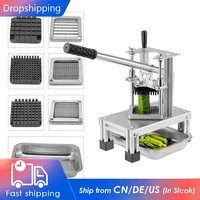 commercial vegetable sliicer manual cutting machine with 14 12 38stainless steel blades potato chipper french fry cutter