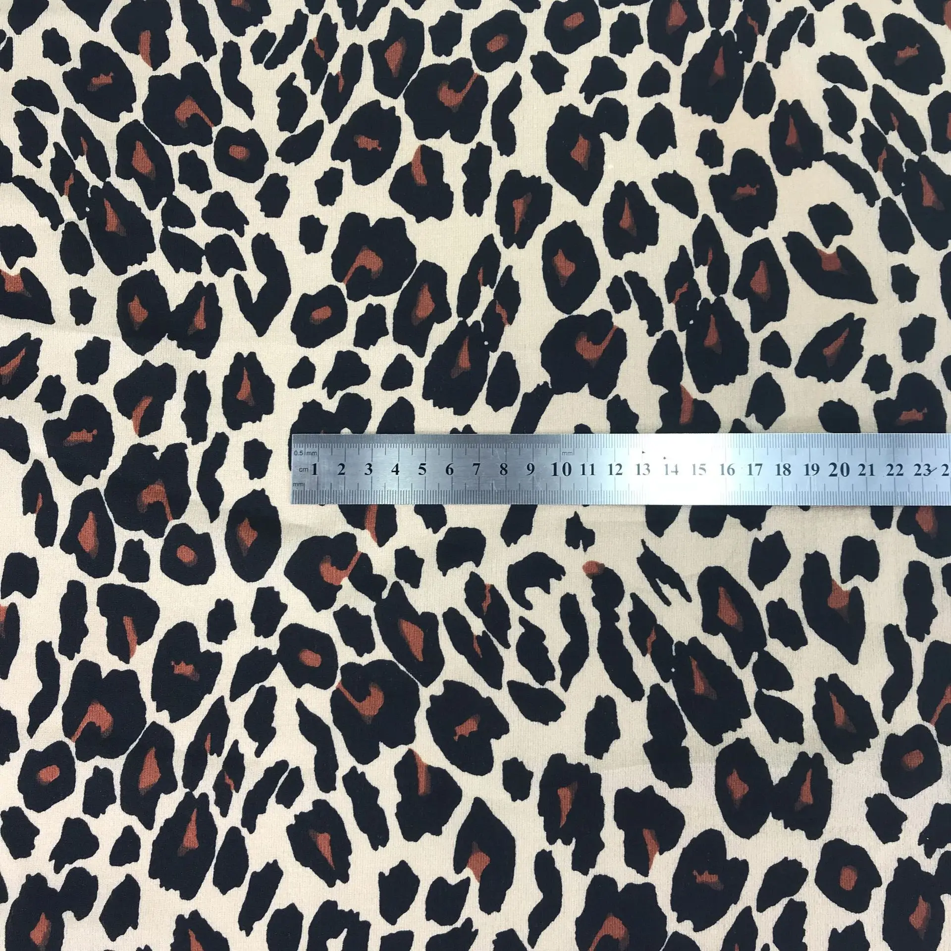 Шифон Леопардовый принт полный полиэстер фабричное кружево хлопковая ткань