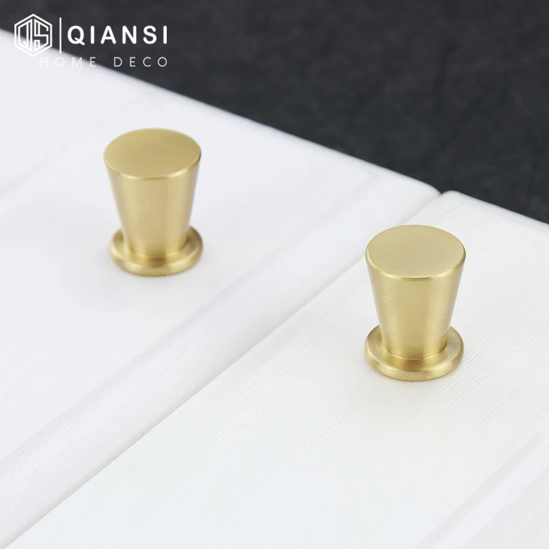 Винтажная латунная дверная ручка Qiansi металлическая невидимые ручки для мини