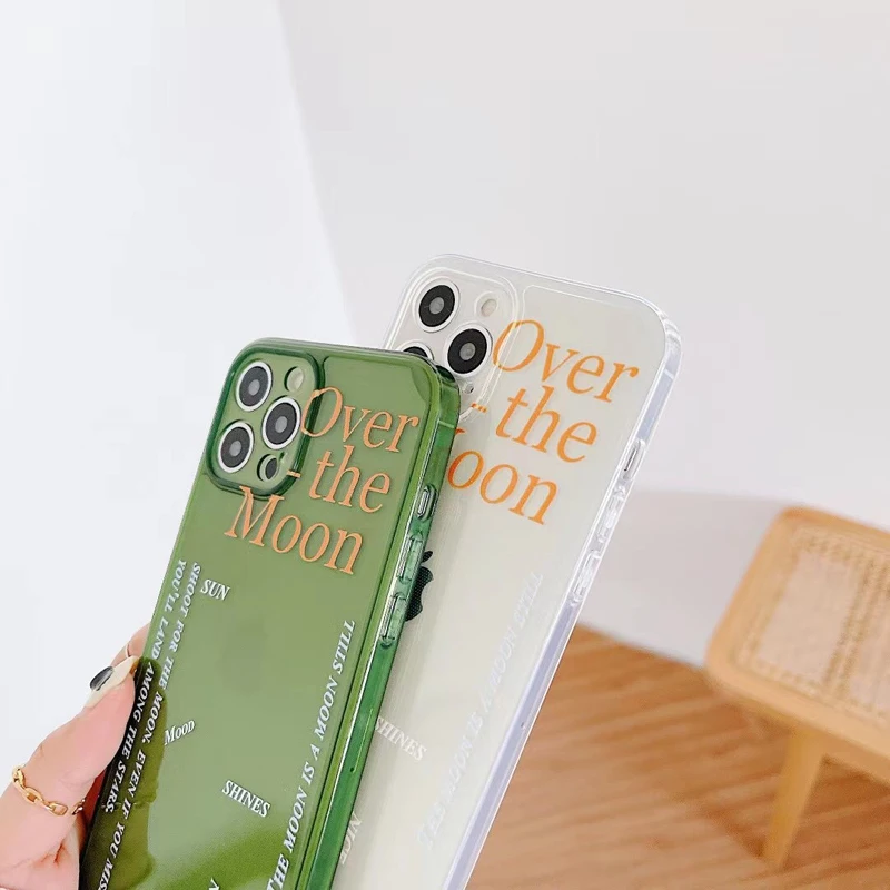 

For iPhone 12 11 Pro Max Cases Letter Phone Case For iPhone X XR XS Max 7 8 Plus Silicone Back Cover