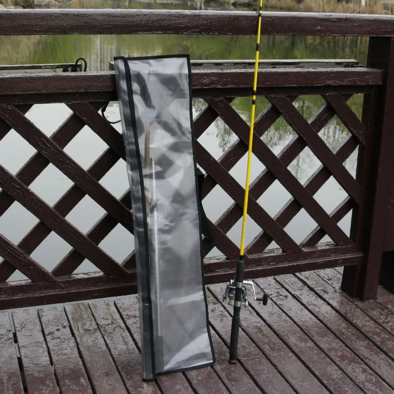 

Newest Outdoor WaterProof PVC Transparent Fishing Rod Storage Bag Hand Fish Bait Bag Fishing Supplies Large Capacity Fishing Bag